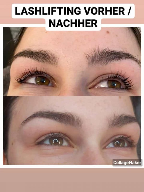 Lashlifting voher nacher